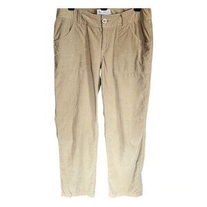 Women's Columbia Sportswear Outdoor Tan Khaki Straight Leg Corduroy Pants Size 8